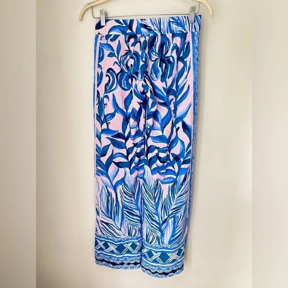 Lilly Pulitzer Pants Women’s XS Bal Harbour Palazzo Pink Tropics Heat Wave - Picture 6 of 13